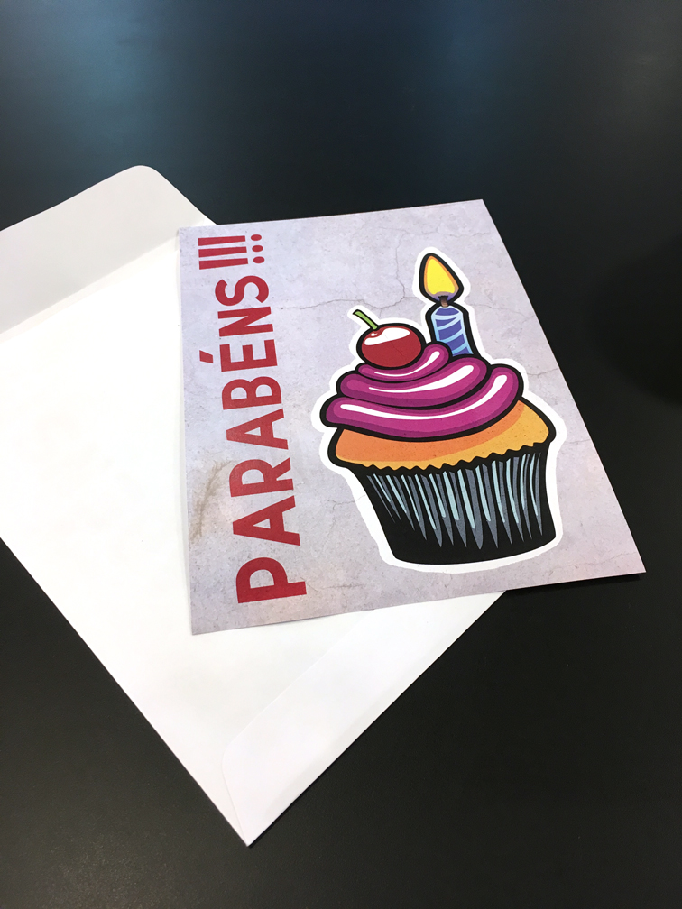 Produção: CARTÃO DE FELIZ&nbsp;ANIVERSÁRIO